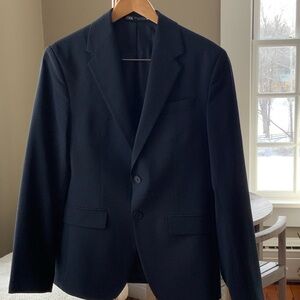 Zara Men's Elegant Dark Blazer/Sportcoat in Navy Blue SZ 34 (US)